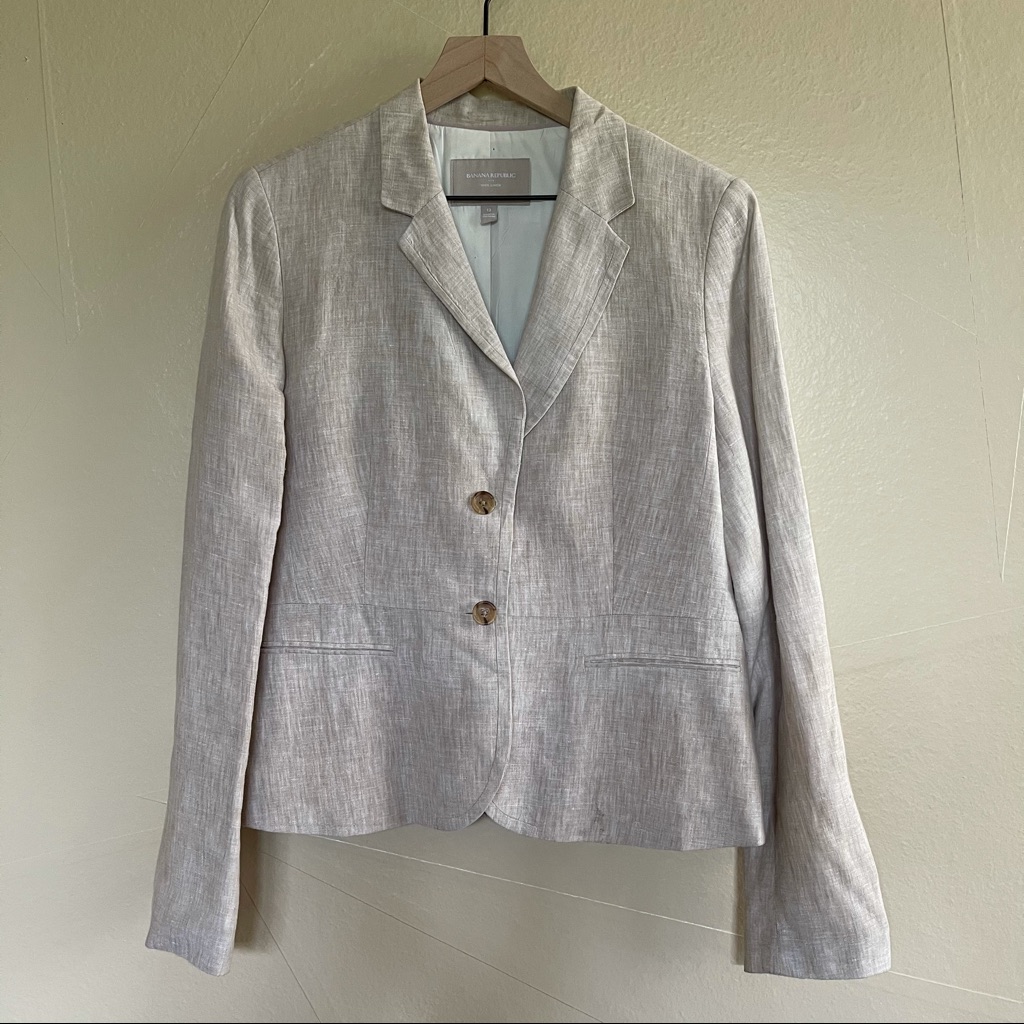 Banana Republic Linen Blazer